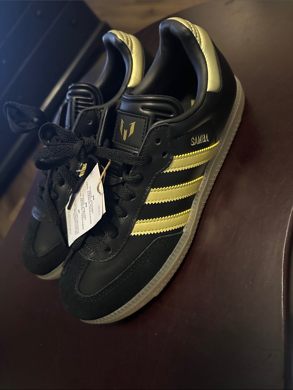 Adidas Black and Gold Samba Classic Sneakers. No original box. - Picture 3 of 16